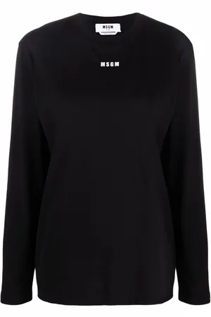 Msgm Logo-print long-sleeve T-shirt