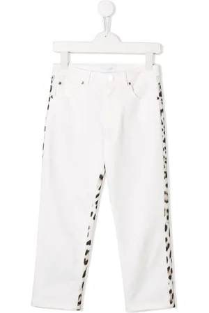 Roberto Cavalli And leopard print jeans