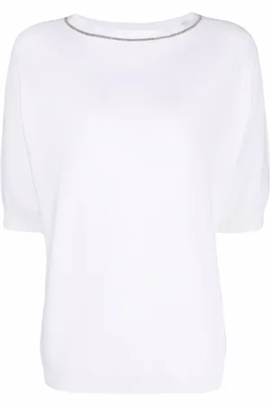 Fabiana Filippi Metallic-trim T-shirt