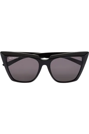 Balenciaga Logo-engraved cat-eye sunglasses