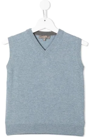 N.PEAL Organic cashmere knitted vest top