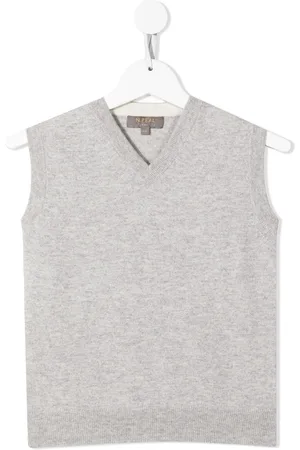 N.PEAL Organic cashmere knitted vest top