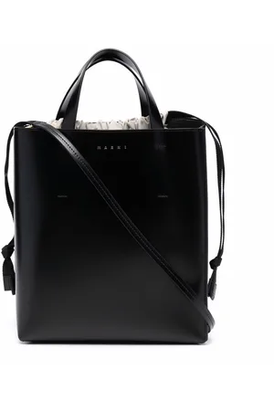 Marni Museo drawstring leather tote bag