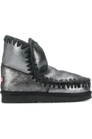 Mou Woven detail boots
