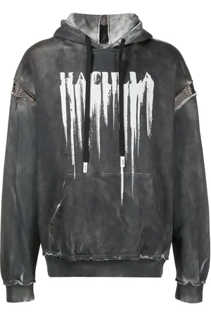 HACULLA Smeared distressed cotton hoodie