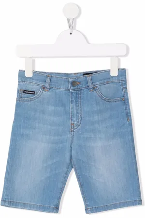 Dolce & Gabbana Logo-patch denim shorts