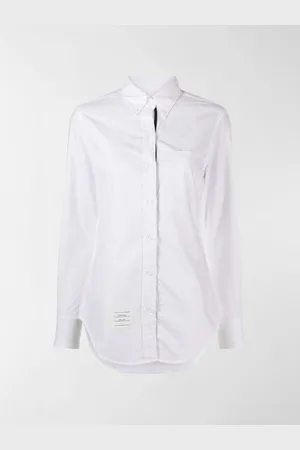 Thom Browne Logo-patch button-down shirt
