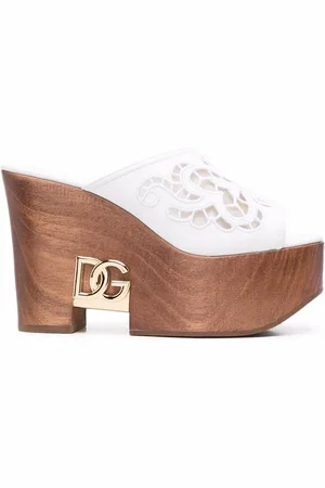 Dolce & Gabbana Open-toe platform-sole mules