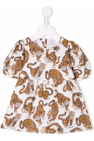 Kenzo Tiger pattern flared dress