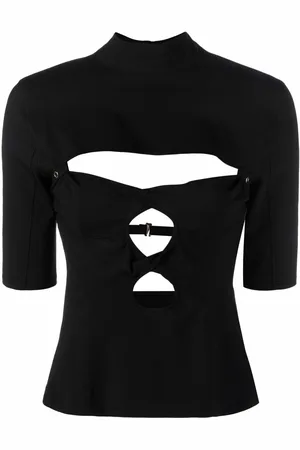 Jacquemus Le haut Palmi twist cut-out top.