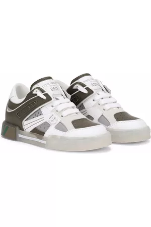 Dolce & Gabbana Boys Sneakers - Colour-block leather sneakers