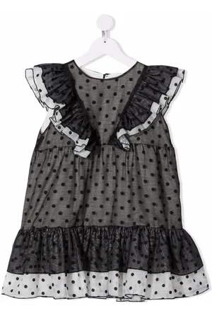 Wauw Capow by Bangbang Polka dot-print ruffled dress
