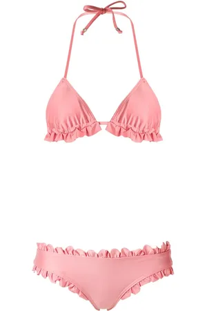 AMIR SLAMA Ruffled-trim bikini