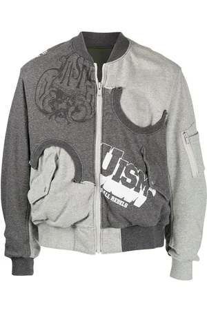 Undercoverism Reversible logo-print bomber jacket