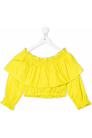 Msgm Off-shoulder cropped blouse