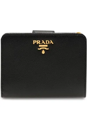 Prada Logo zipped wallet