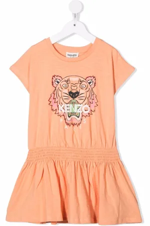 Kenzo Tiger Head-motif organic-cotton dress