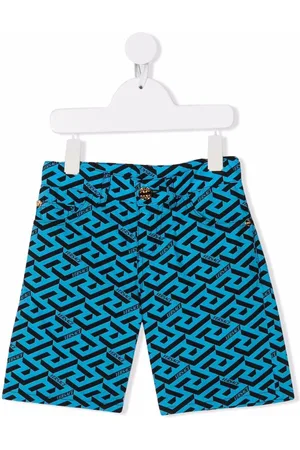 VERSACE La Greca printed shorts