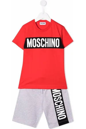 Moschino Logo-print short tracksuit set