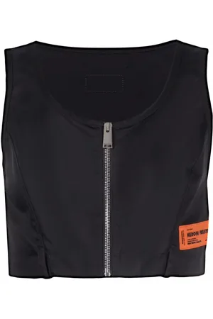 Heron Preston Logo-patch cropped top