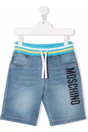 Moschino Logo-print denim shorts