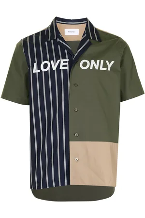 Ports V Love Only print panelled shirt