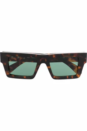 OFF-WHITE Nassau tortoiseshell square-frame sunglasses