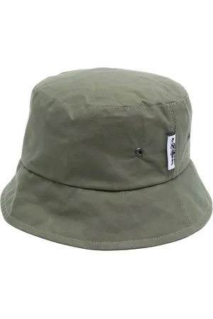 MACKINTOSH Waxed cotton bucket hat