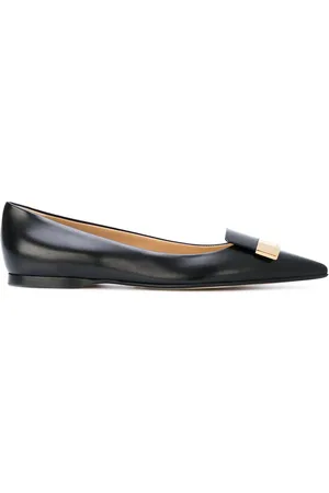 Sergio Rossi Logo plaque ballerinas
