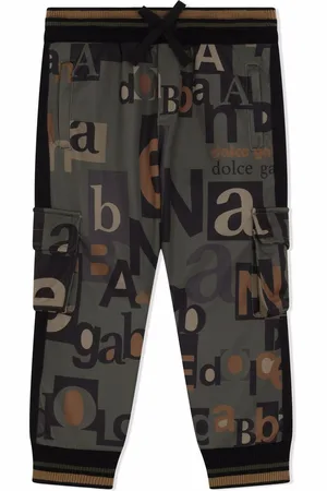 Dolce & Gabbana Typeface logo cargo trousers