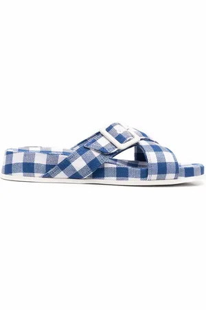 Camper Atonik gingham-check sandals