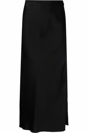 Maison Margiela Satin A-line midi skirt