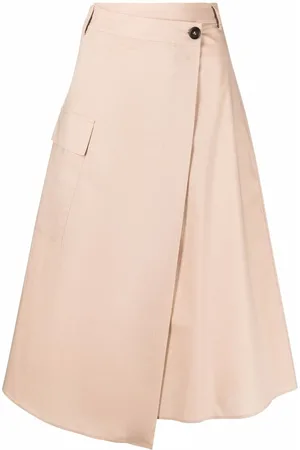 Woolrich Poplin A-line midi skirt
