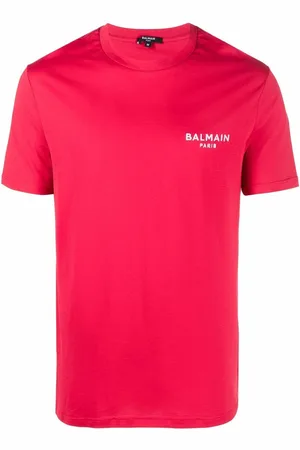 Balmain Logo-embroidered cotton T-shirt