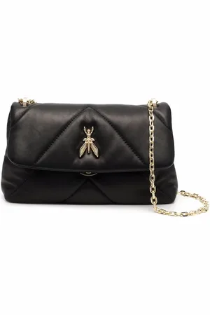 Patrizia Pepe Chevron leather shoulder bag
