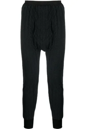 Maison Margiela Animal-patch panelled slim trousers