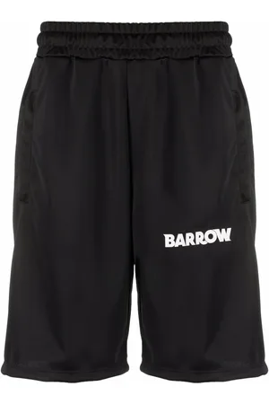 BARROW crystal-embellished cotton shorts - Black