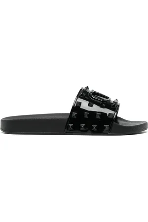 Black Plastic Strap Sandals - Manaus Jellya Black | Cacatoès.com