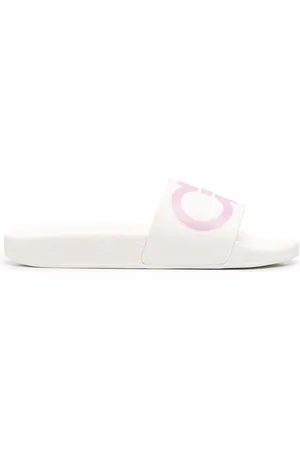 Salvatore Ferragamo Logo embossed slides