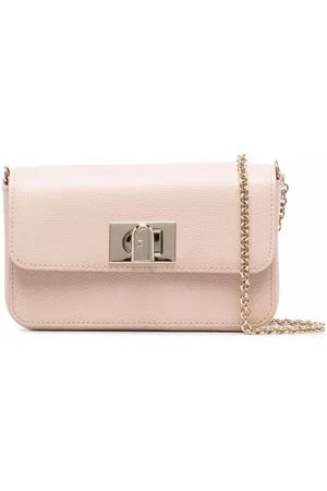 Furla Foldover leather satchel bag