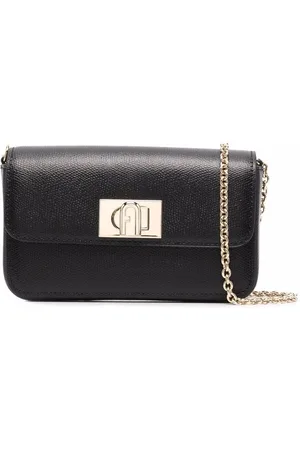 Furla Foldover leather satchel bag