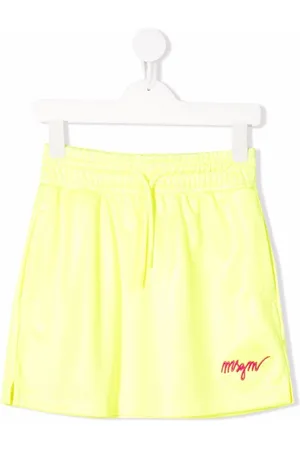 Msgm Embroidered-logo track skirt