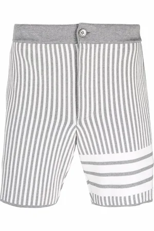 Thom Browne Seersucker 4-Bar jacquard shorts