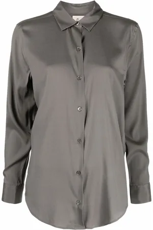 Paula Long-sleeve silk shirt