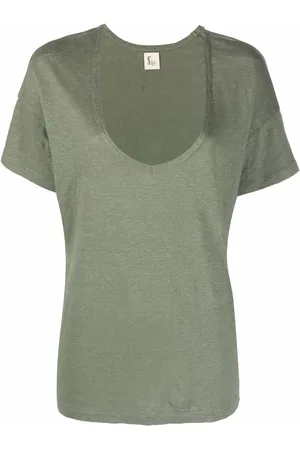 Paula U-neck short-sleeved T-shirt