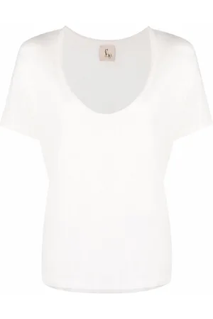 Paula V-neck linen T-shirt