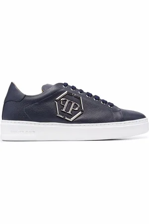 Philipp Plein Hexagon low-top leather sneakers
