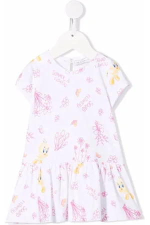 MONNALISA Graphic-print short-sleeve T-shirt dress