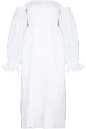 Sleeper Atlanta linen midi dress