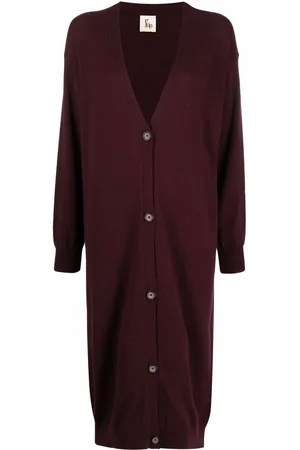 Paula V-neck cashmere cardi-coat